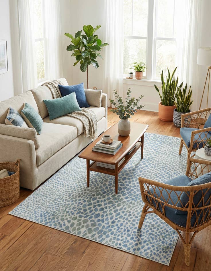 Detail image of  5' 3 x 8' Kamala Washable Rug