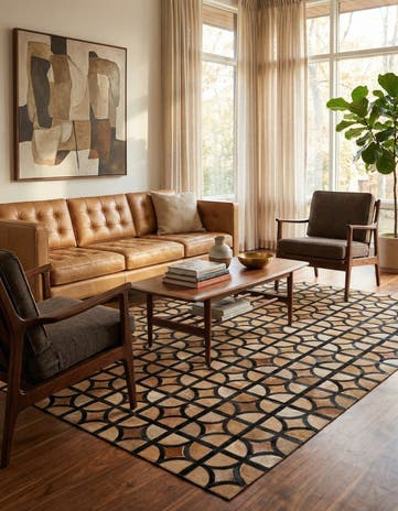 5' x 7' 9 Cowhide Rug