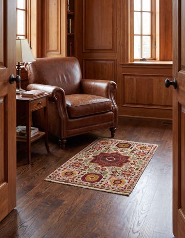2' x 3' Hand Knotted Mamluk Ziegler Rug