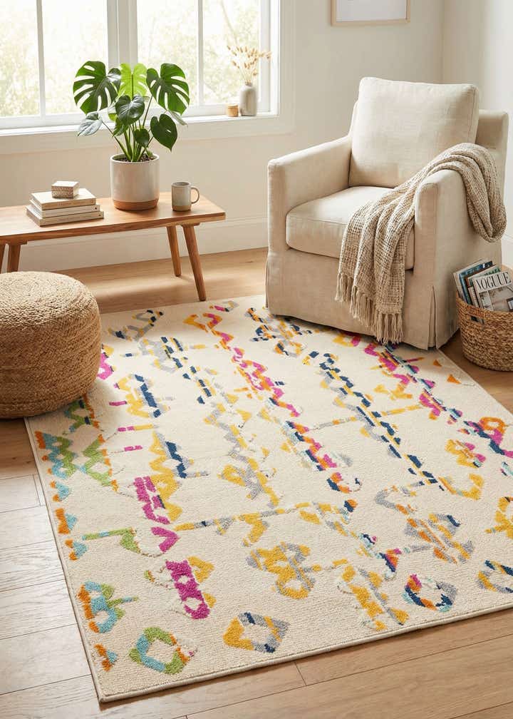 5' 3 x 7' 7 Easy-Clean Indoor / Outdoor Rug