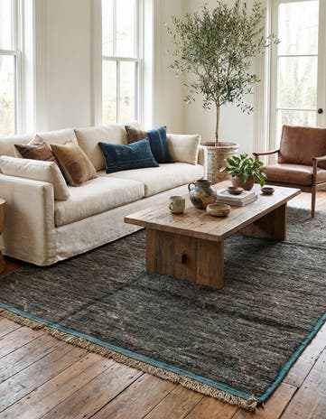 6' x 9' 5 Hand Knotted Moroccan Wool Rug