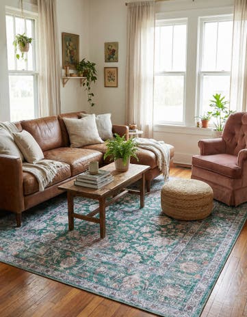 7' 10 x 7' 10 Washable Yara Square Rug
