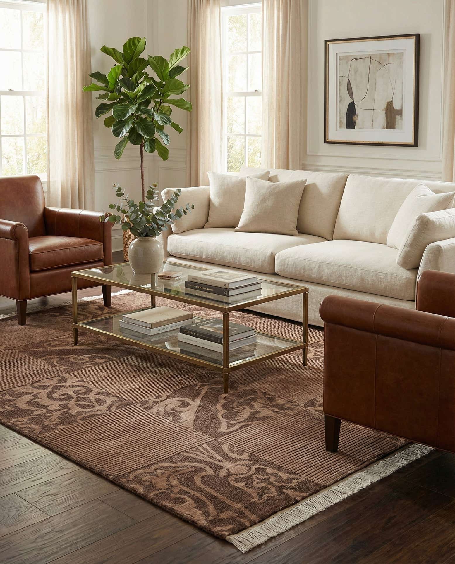 4' 10 x 6' 9 Hand Knotted Darya Wool Rug