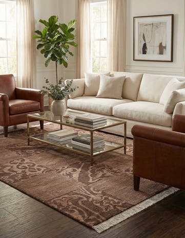 4' 10 x 6' 9 Hand Knotted Darya Wool Rug