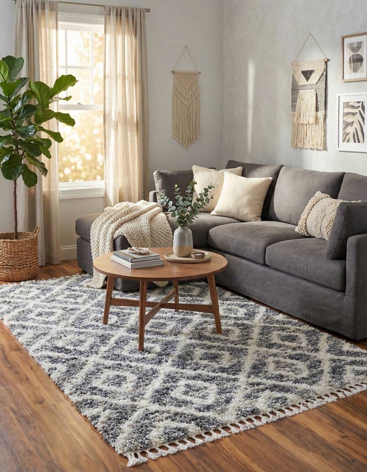 Detail image of  4' x 6' Athena Shag Rug