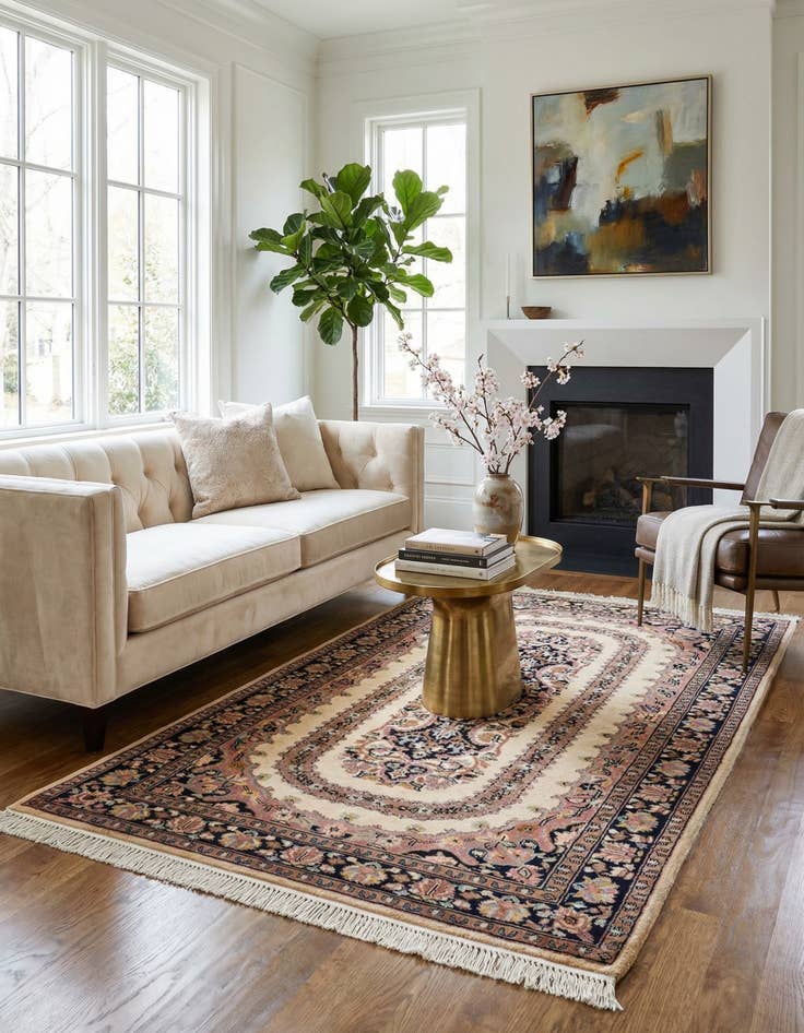 Detail image of 3' 2 x 5' 1  Hand Knotted Bokhara Rug