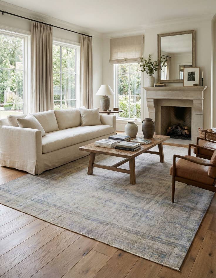 Detail image of 9' 5 x 12' 6  Hand Knotted Ultra Vintage Persian Wool Rug