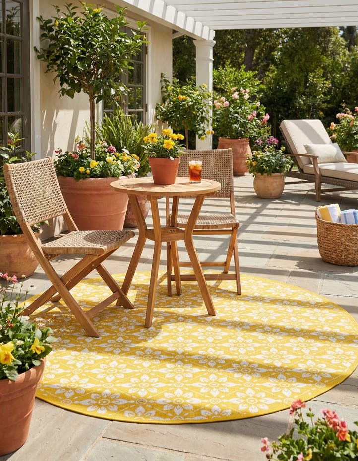7' 10 x 7' 10 Easy-Clean Lattice Indoor / Outdoo...
