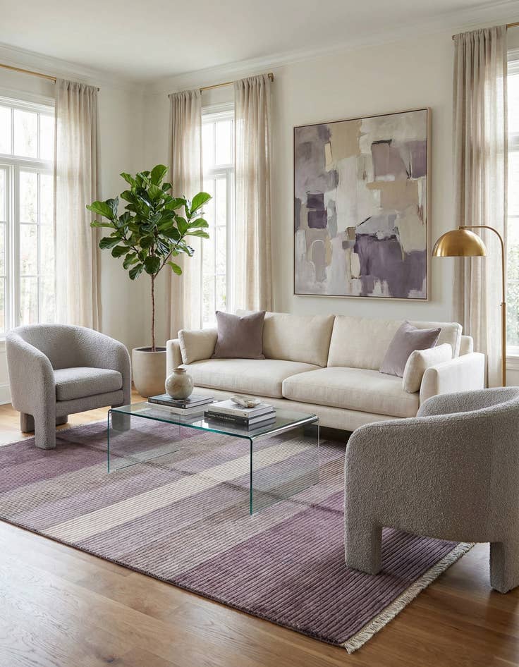 Detail image of 4' 11 x 6' 7  Hand Knotted Darya Wool Rug