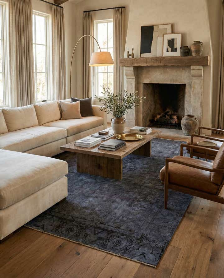 9' 5 x 12' Hand Knotted Ultra Vintage Persian Wool Rug