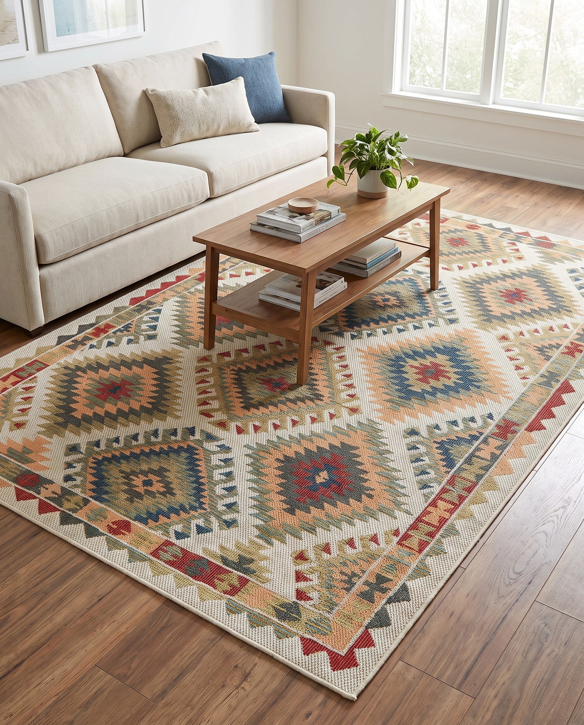 6' x 9' Easy-Clean Baja Indoor / Outdoor Rug