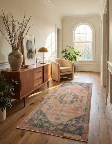 3' x 8' 8 Hand Knotted Ultra Vintage Persian Wool Runner Rug