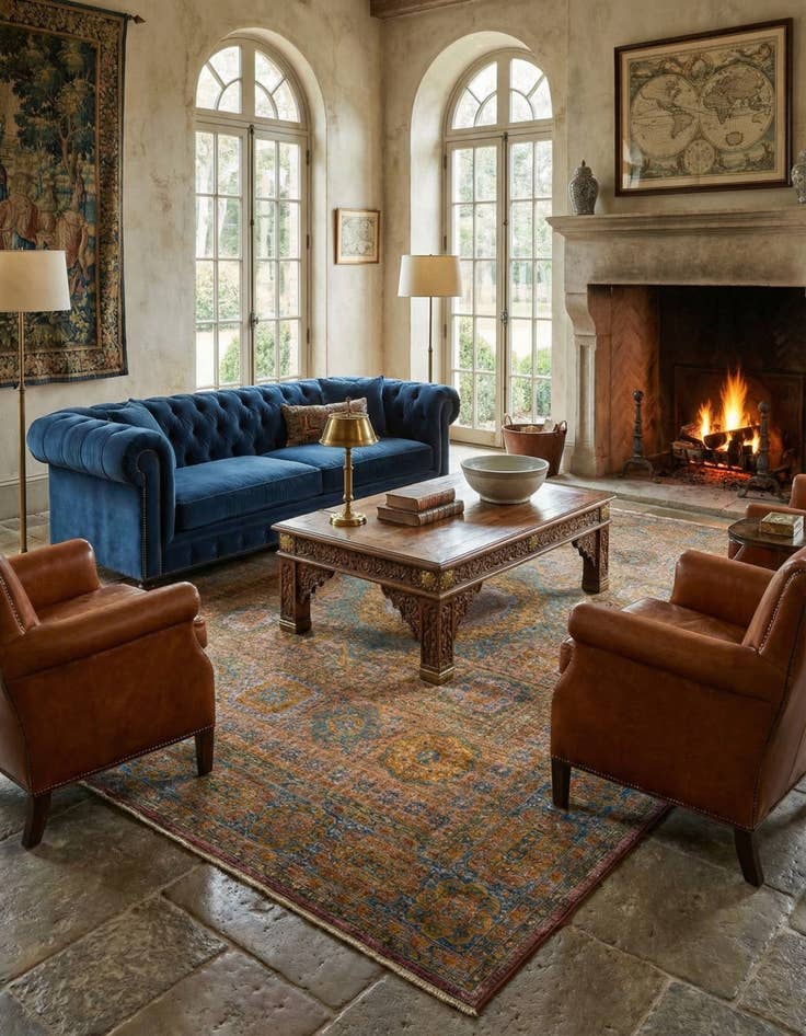 Detail image of 7' 9 x 10' 2 Mamluk Wool Rug