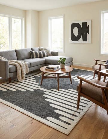 Gray Prismatic Rug