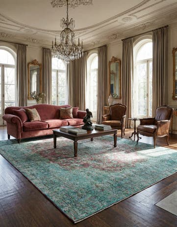 9' 7 x 12' 8 Vintage Royal Wool Rug