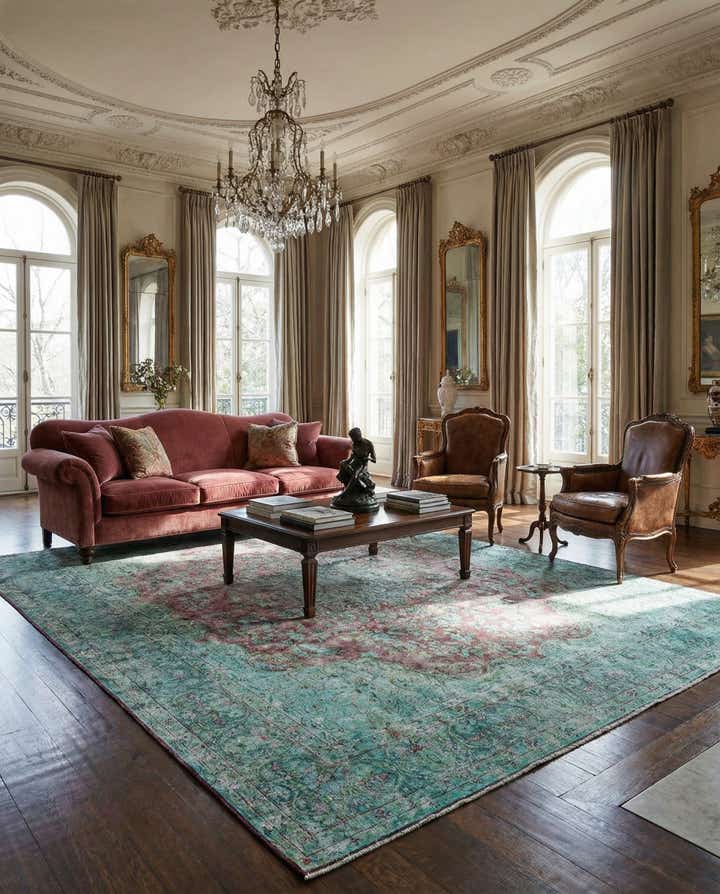 9' 7 x 12' 8 Vintage Royal Wool Rug