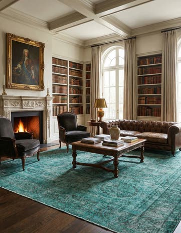 9' 7 x 12' 4 Vintage Royal Wool Rug