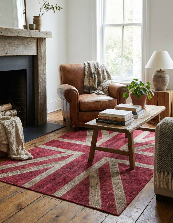 Detail image of 4' x 5' 10  Hand Knotted Ultra Vintage Persian Wool Rug