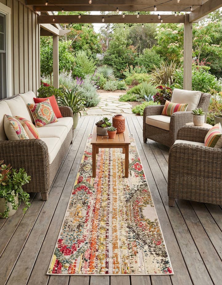 2' 7 x 12' Easy-Clean Casablanca Indoor / Out...