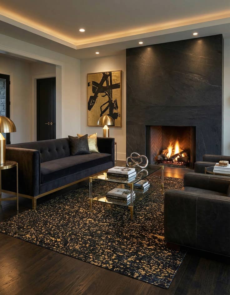 Detail image of 5' 2 x 7' 9 Cowhide Leather Rug