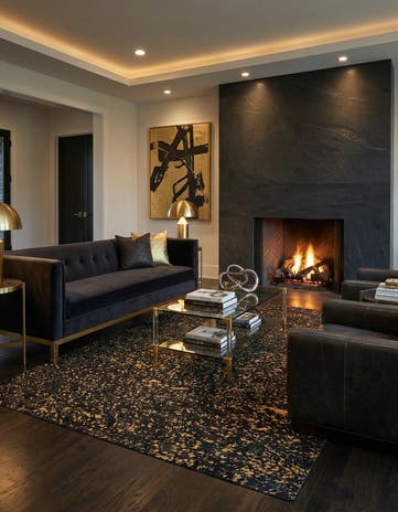 5' 2 x 7' 9 Cowhide Leather Rug