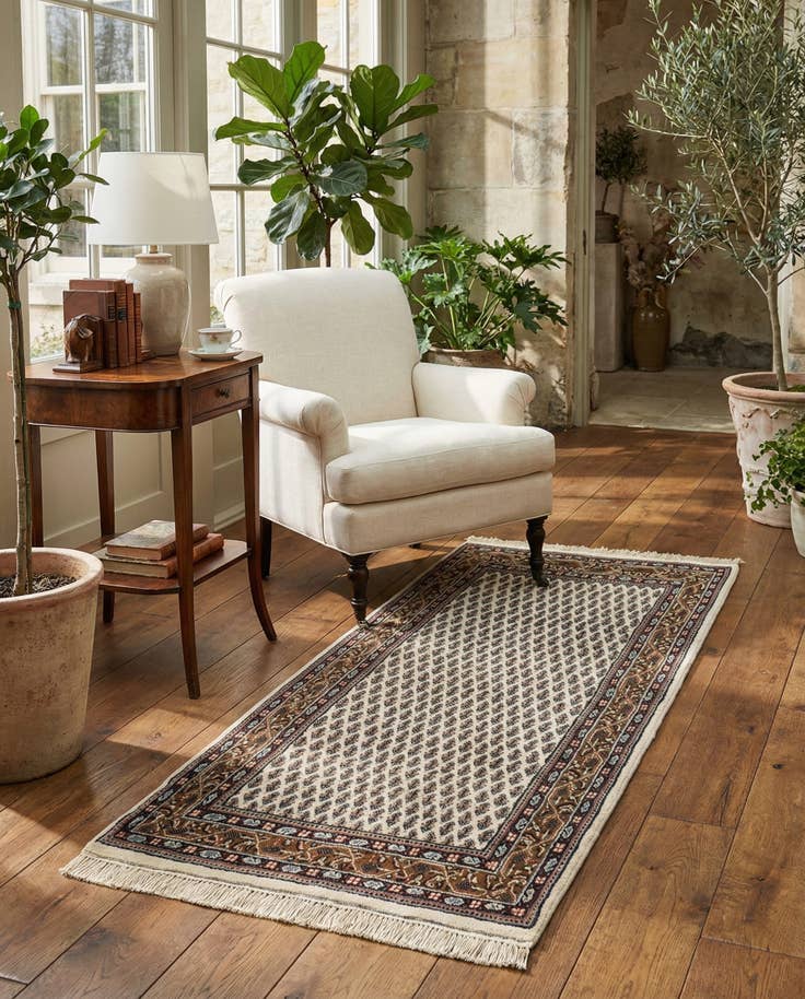 Detail image of 2' 8 x 5' 2 Hand Knotted Mir Wool Rug