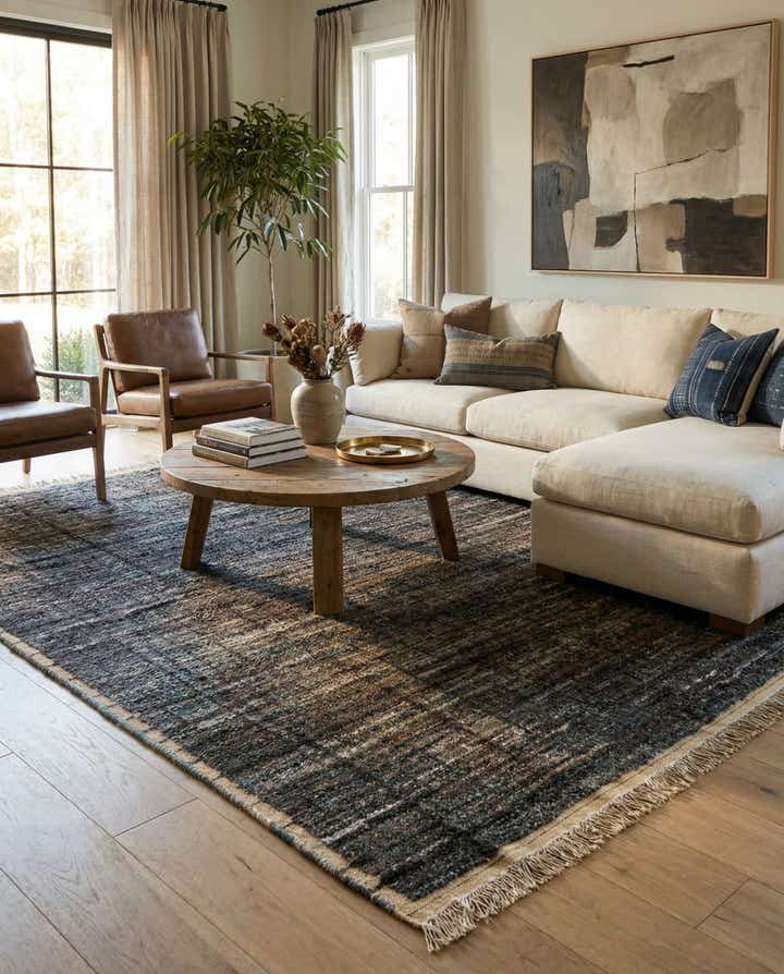 8' 1 x 10' 8 Hand Knotted Moroccan Wool Rug