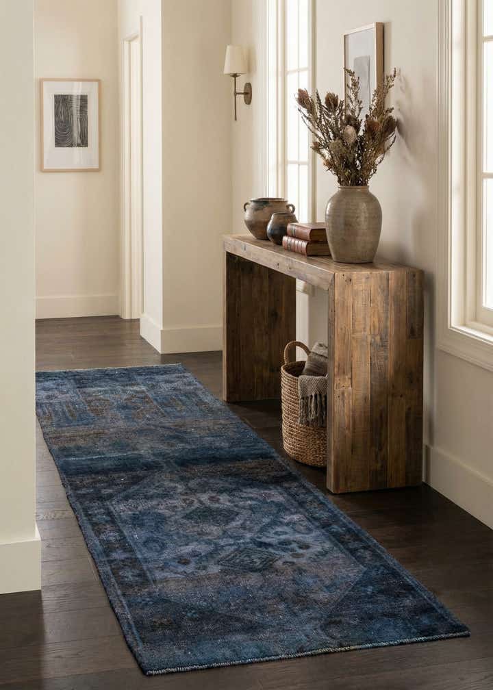 2' 6 x 8' 9 Hand Knotted Ultra Vintage Persian Wool Runner Rug