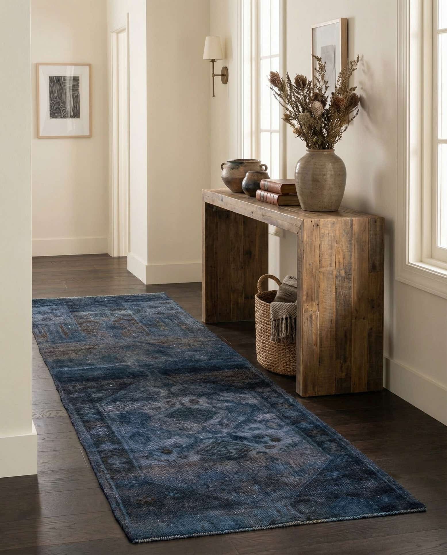 2' 6 x 8' 9 Hand Knotted Ultra Vintage Persian Wool Runner Rug