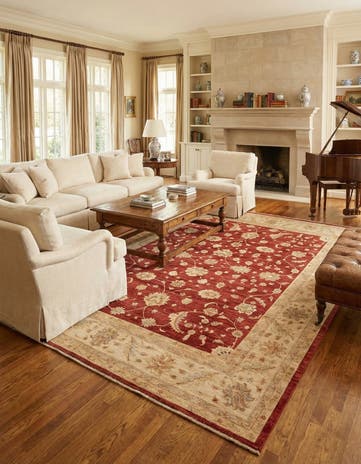 10' 2 x 12' 10 Hand Knotted Peshawar Ziegler Rug