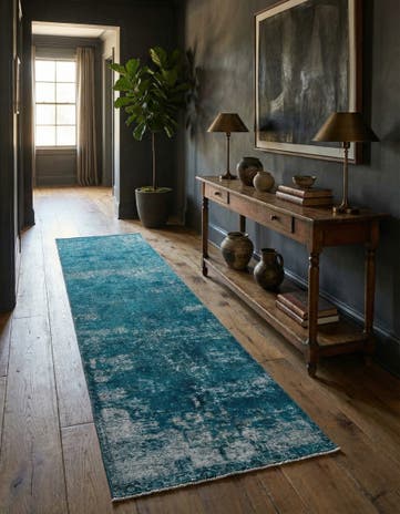 2' 5 x 10' 2 Hand Knotted Ultra Vintage Persian Wool Runner Rug