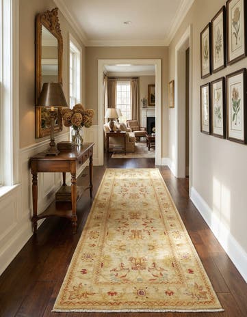 2' 7 x 10' 4 Hand Knotted Peshawar Ziegler Runner Rug
