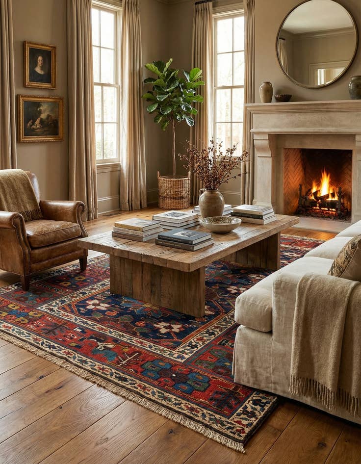 Detail image of 4' 1 x 6' 7 Shirvan Rug