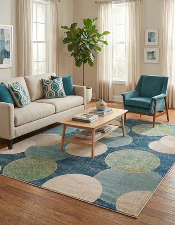 8' x 10' Washable Theia Rug