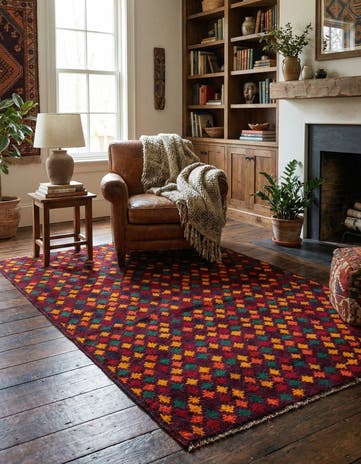 4' x 6' 1 Hand Knotted Balouch Wool Rug