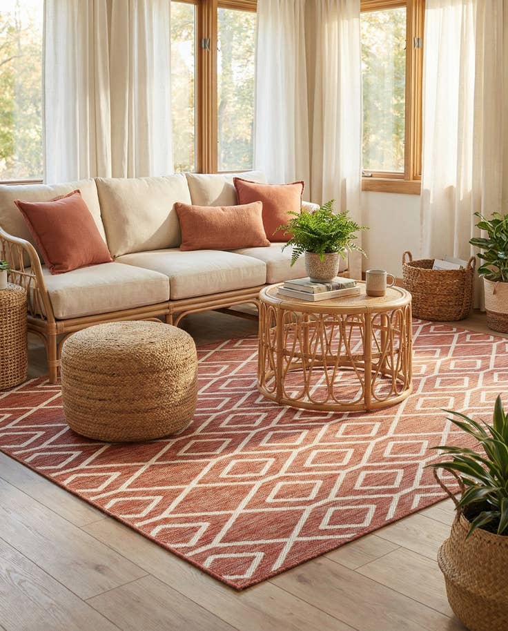 Detail image of 6' x 9' Easy-Clean Jill Zarin Turks and Caicos Indoor / Outdoor Rug