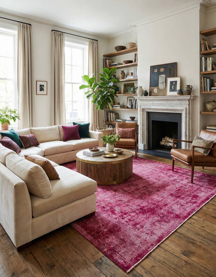 Detail image of 9' 9 x 12' 10  Hand Knotted Ultra Vintage Persian Wool Rug