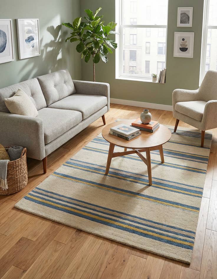 Detail image of  4' x 5' 6 Luna Wool Rug