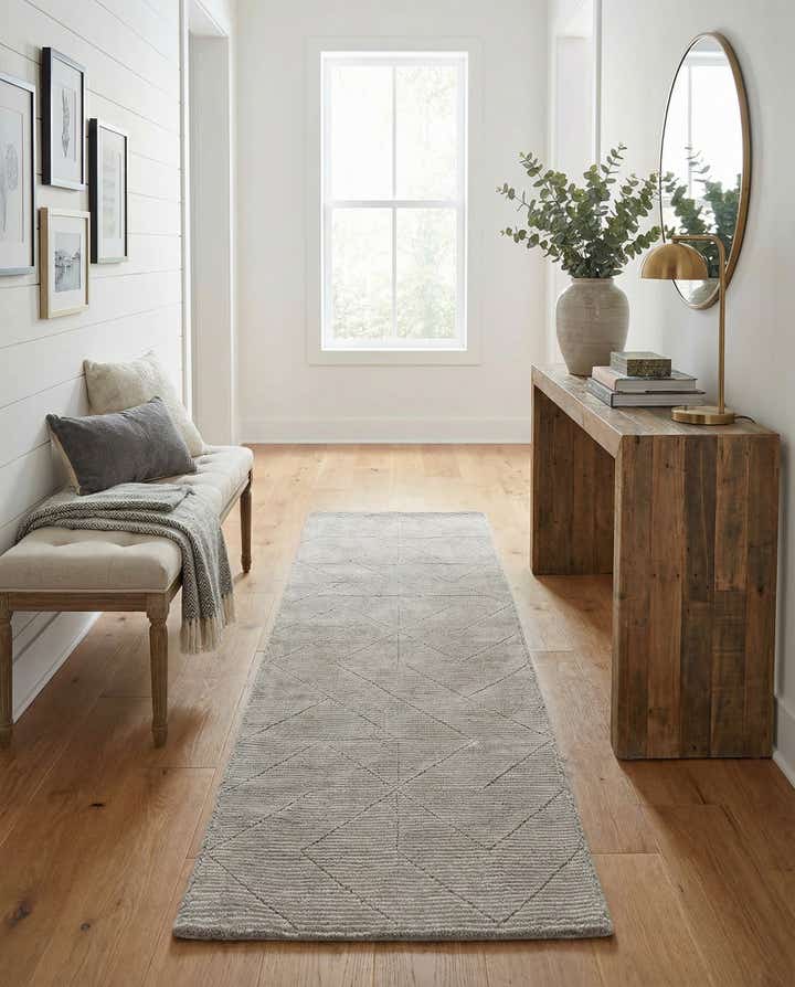 2' x 8' WoolCraft Geometric Runner Rug