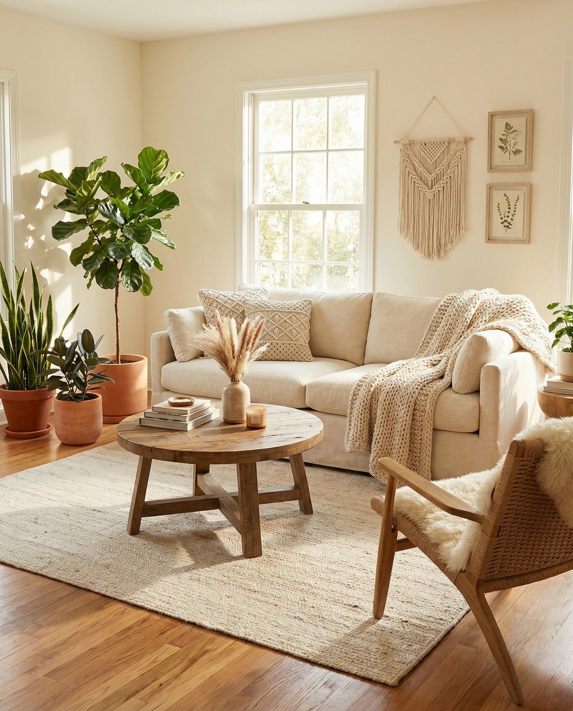 A 6x9 rectangular Braided Jute rug in a natural white hue, featuring a textured, flatweave surface.