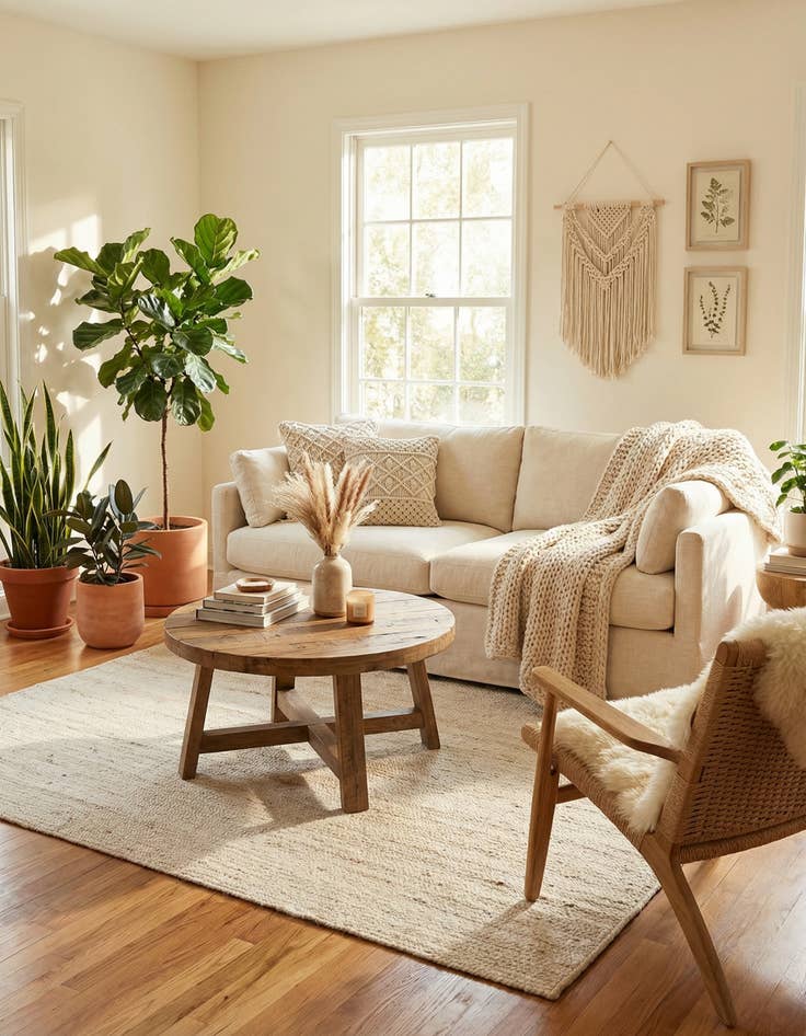 Detail image of  6' 1 x 9'  Hand Braided Jute Rug