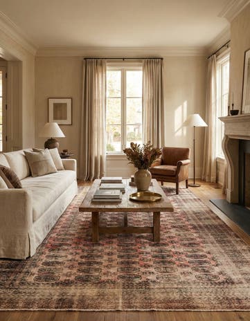 6' 10 x 8' 7 Hand Knotted Ultra Vintage Persian Wool Rug