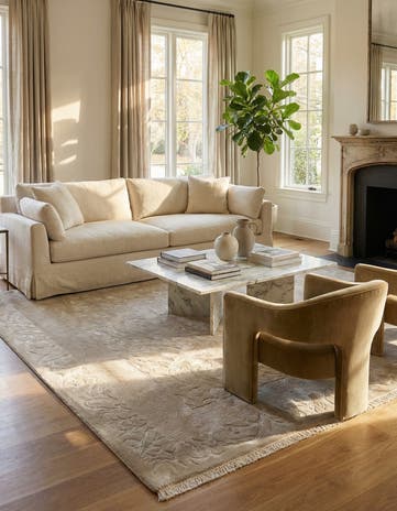6' 11 x 9' 5 Hand Knotted Darya Wool Rug