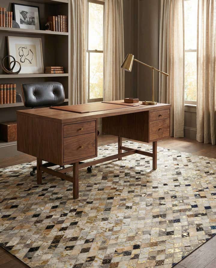 5' 1 x 8' 1 Cowhide - Patchwork Rug