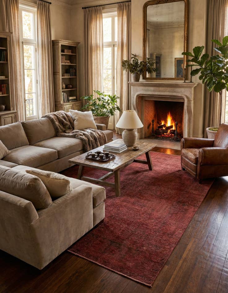 Detail image of  9' 3 x 12' 4  Hand Knotted Ultra Vintage Persian Wool Rug