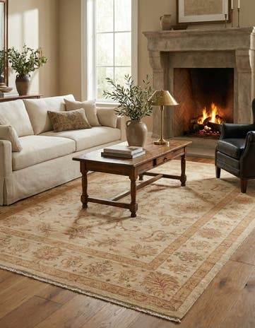 5' 7 x 7' 7 Hand Knotted Peshawar Ziegler Rug