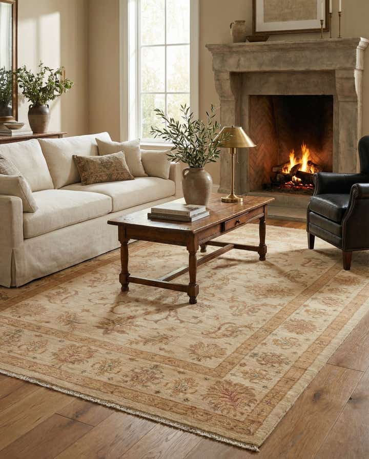 5' 7 x 7' 7 Hand Knotted Peshawar Ziegler Rug