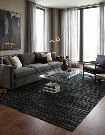 5' x 8' Cowhide Stocks Rug