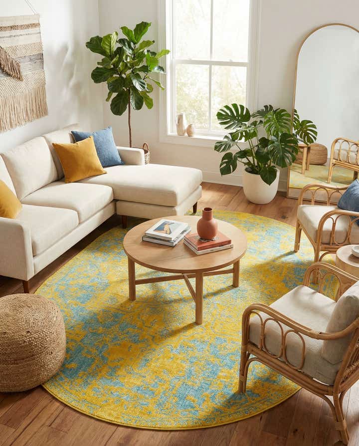 7' 10 x 10' Easy-Clean Jill Zarin Dubai Indoor / Outdoor Oval Rug