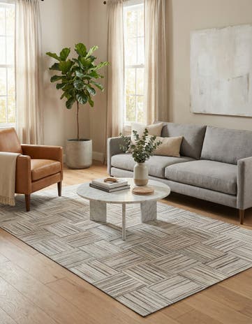 5' x 8' 2 Cowhide Stocks Rug